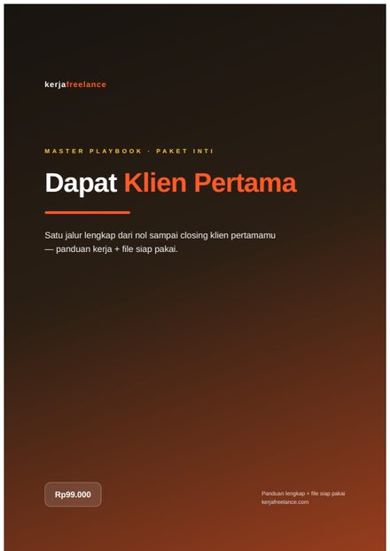 Cover Playbook Dapat Klien Pertama